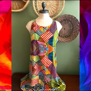 Alice and Olivia Ollie print racer back dress